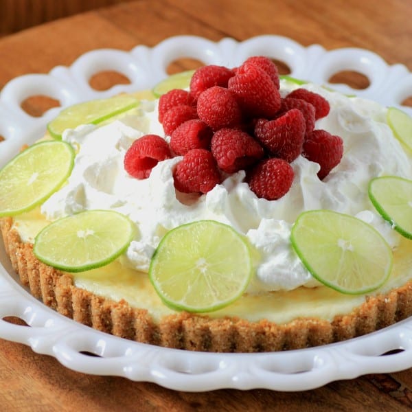 key lime tart in 11 inch tart pan