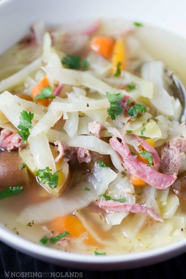 Corned Beef and Cabbage Soup is comforting with less calories