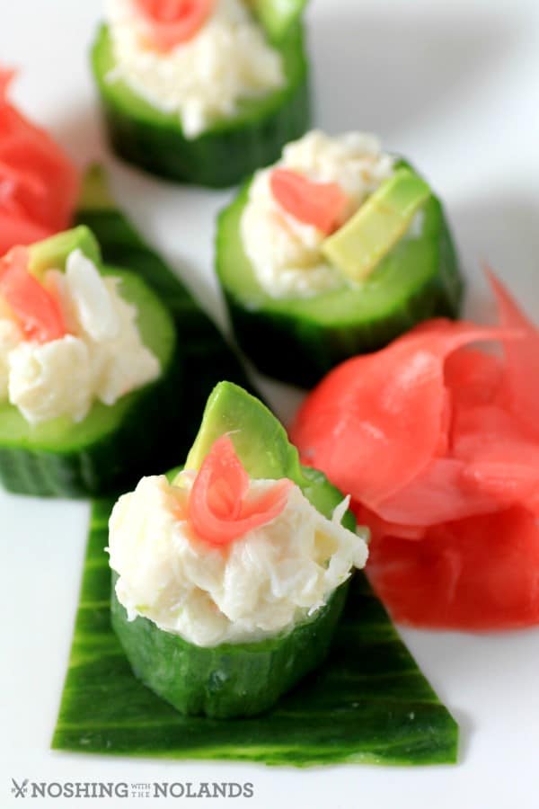 Crab Cucumber Appetizer Cups by Noshing With The Nolands (4) (Custom)