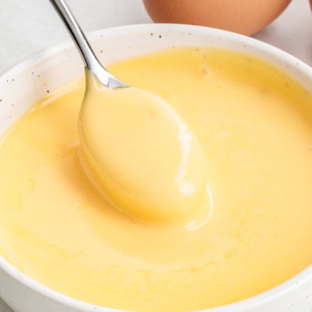 Hollandaise Sauce in a bowl.