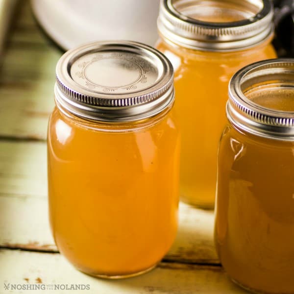 Overnight Slow Cooker Chicken Stock by Noshing With The Nolands 