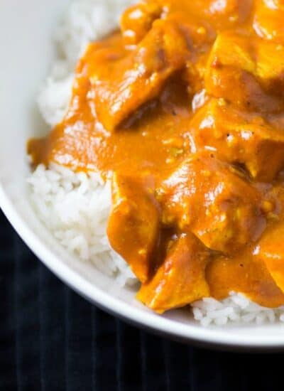 Healthy Slow Cooker Butter Chicken hero.