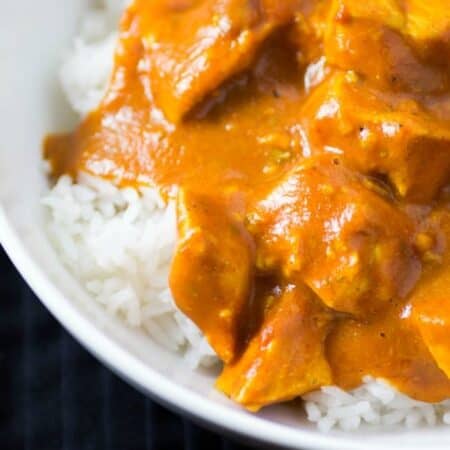 Healthy Slow Cooker Butter Chicken hero.