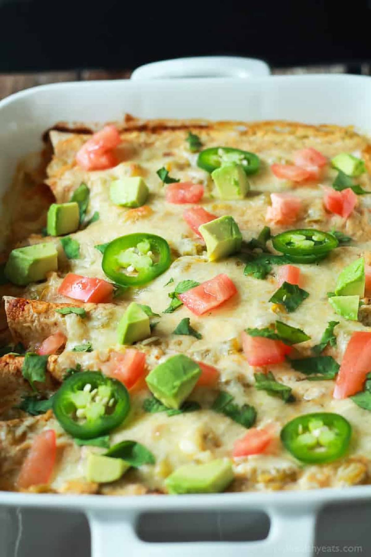 Chicken Enchilada Casserole. 