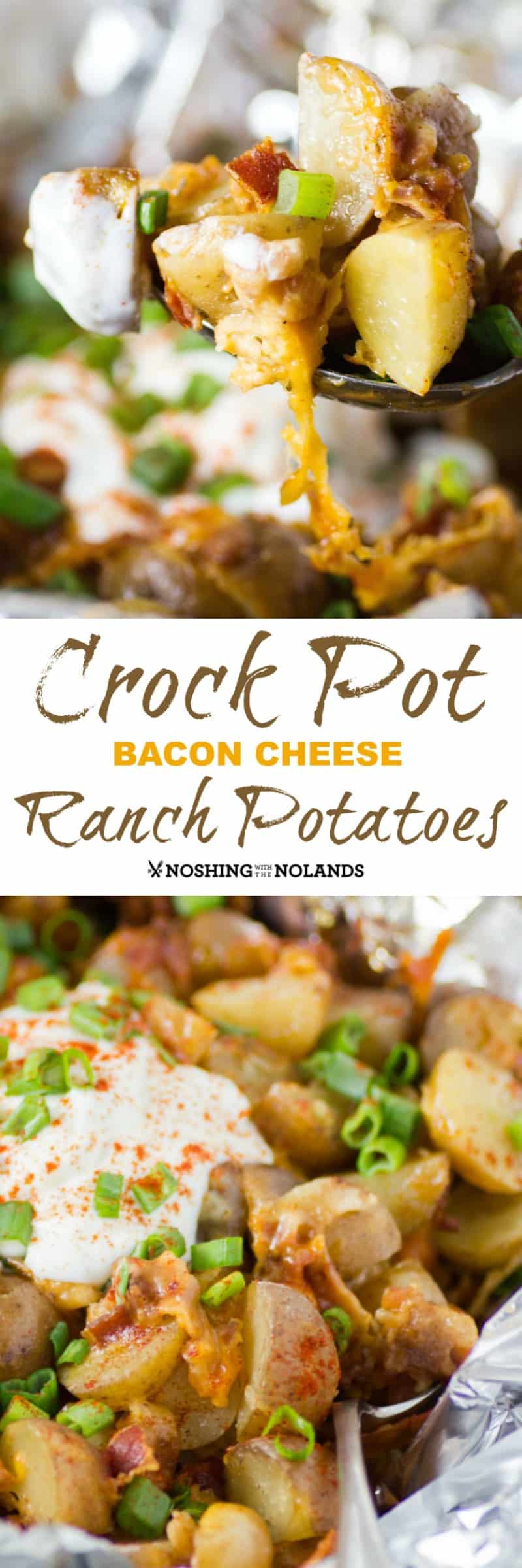 Crock Pot Bacon Cheese Ranch Potatoes by Noshing With The Nolands