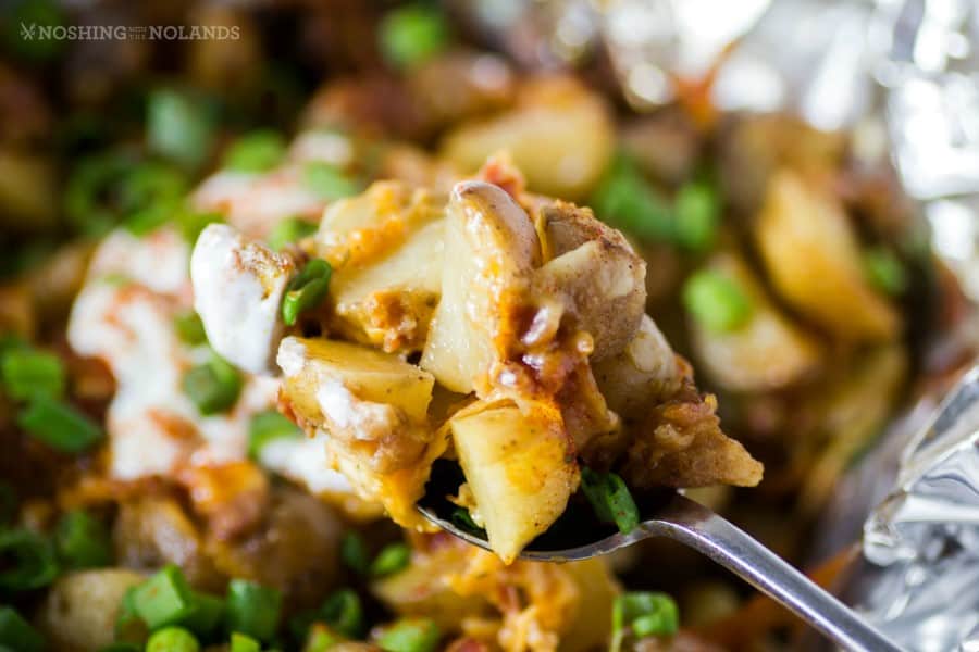 Crockpot Bacon Cheese Ranch Potatoes 