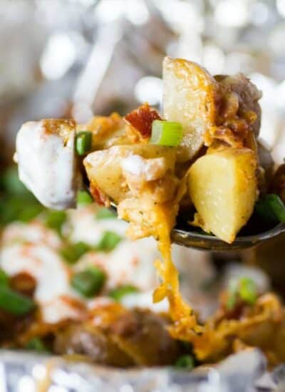 Crock Pot Bacon Cheese Ranch Potatoes hero.