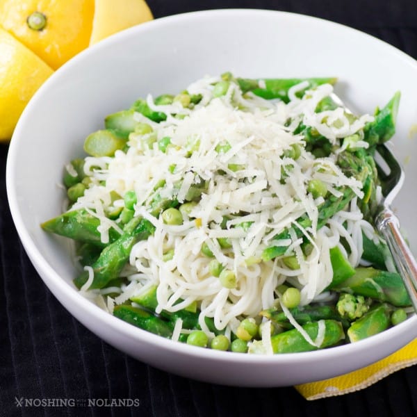 Fresh Asparagus Pea Lemon Pasta 