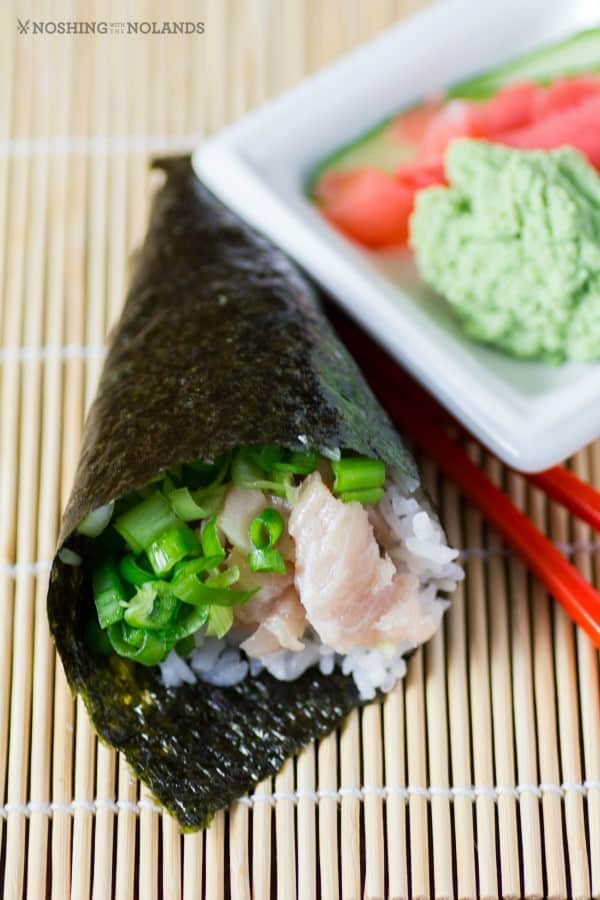 Toro Green Onion Hand Sushi Rolls