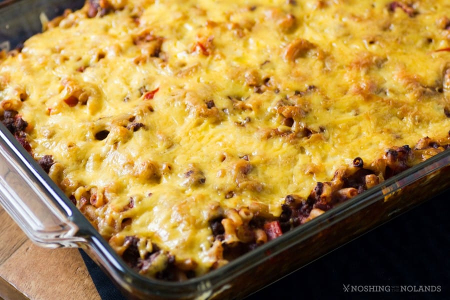 Cheesy Sloppy Joe Macaroni Casserole 