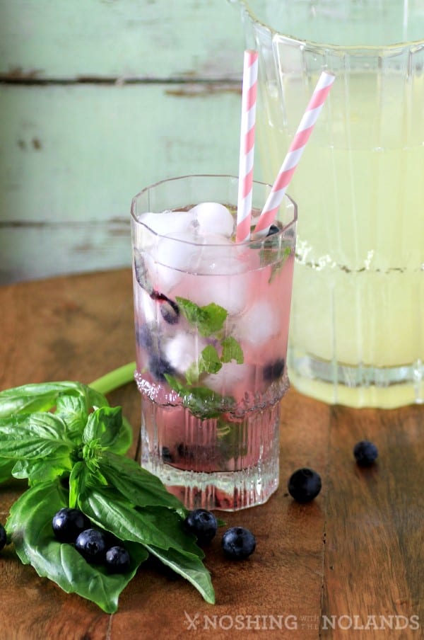 Blueberry Basil Lemonade by Noshing With The Nolands