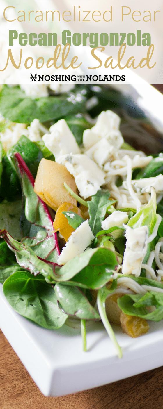 Caramelized Pear, Pecan, Gorgonzola Noodle Salad (3)