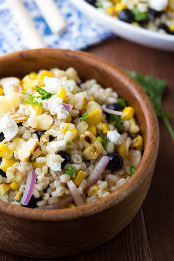 Grilled-Corn-and-Barley-Salad-with-Blueberries-and-Goat-Cheese-2