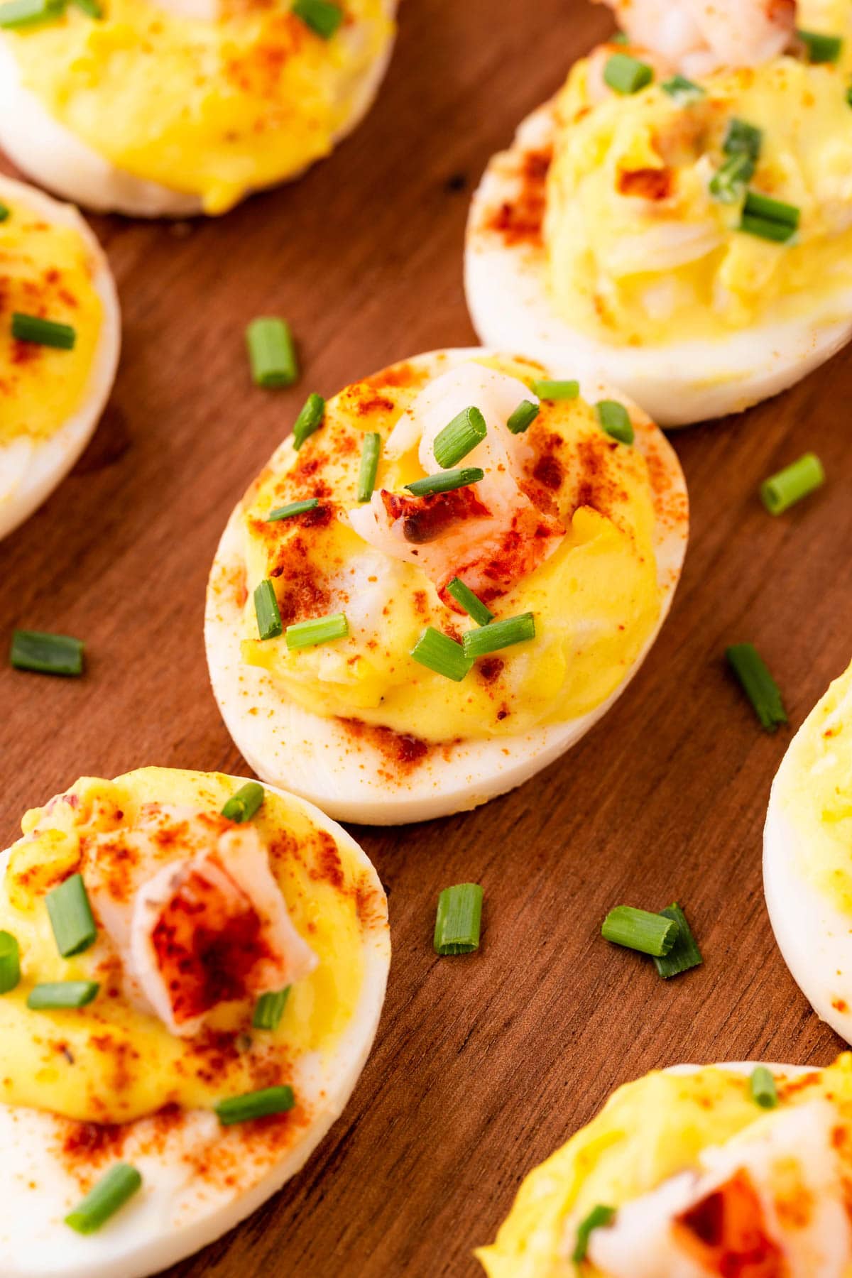 Get outside and enjoy the day with these 50 Picnic Basket Essentials. There is something for everyone to pack the perfect picnic and enjoy family time and the great outdoors. Overhead of Lobster Deviled Eggs.