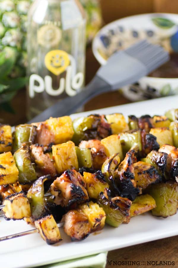 Bacon Wrapped Chicken and Pineapple Skewers 