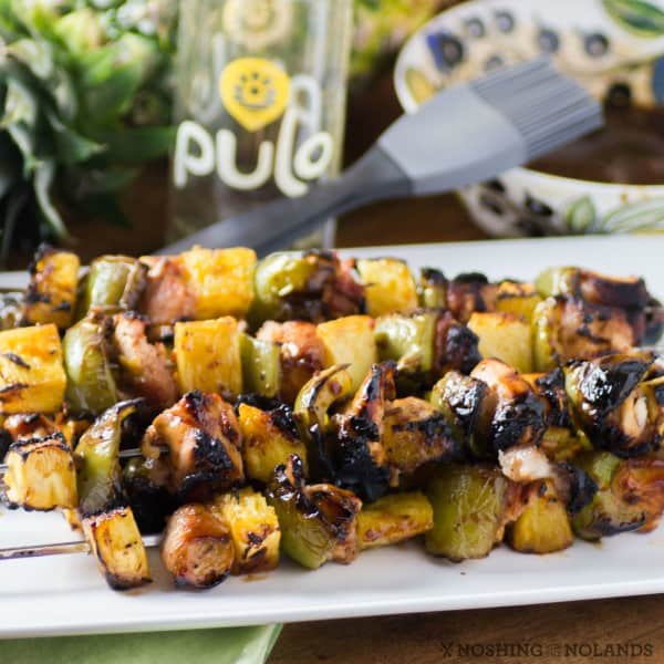 Bacon Wrapped Chicken and Pineapple Skewers 