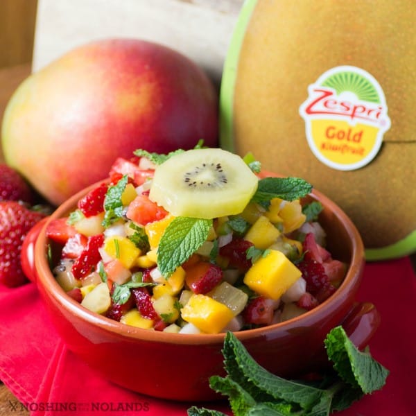 Fresh Kiwi Mango Strawberry Salsa 