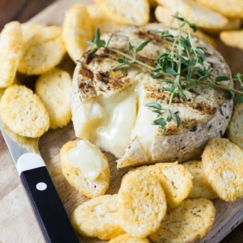 Simple Summer Appetizer BBQ Brie