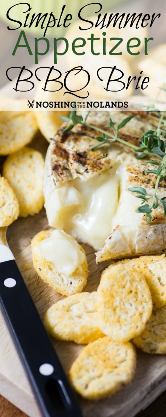 Simple Summer Appetizer BBQ Brie 