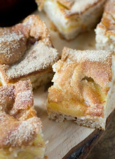 Easy Apple Cinnamon Pie Bars hero.