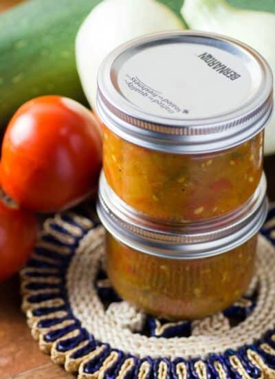 Garden Fresh Zucchini Salsa hero.