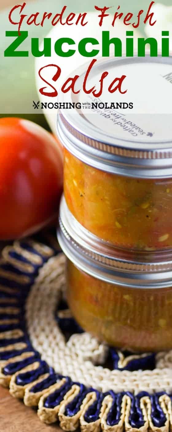 This recipe for Garden Fresh Zucchini Salsa is a fantastic recipe #Salsa #zucchinisalsa #canning #freshsalsa