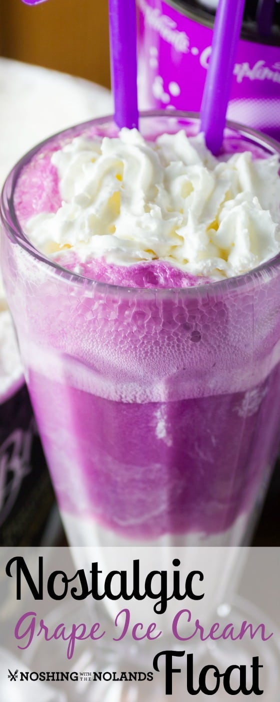 Nostalgic Grape Ice Cream Float