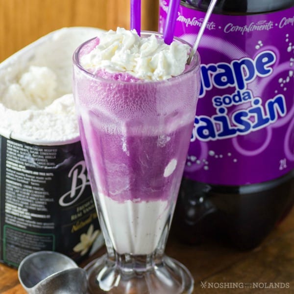 Nostalgic Grape Ice Cream Float 