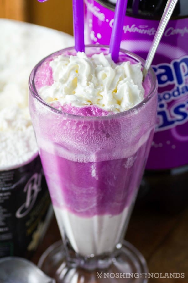 Nostalgice Grape Ice Cream Float