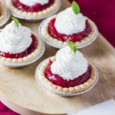 Rhubarb Strawberry Sour Cream Pie