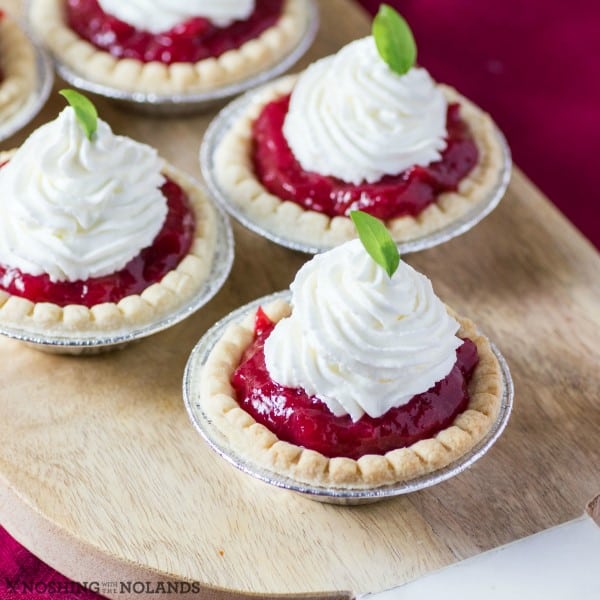 Super Easy Rhubarb Tarts 