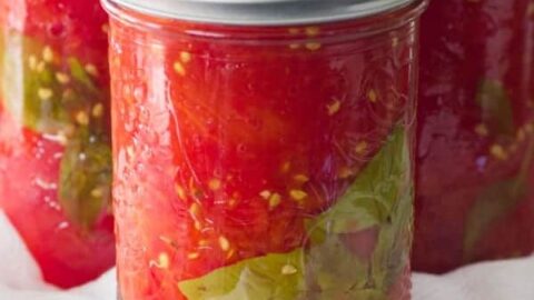 Simple Easy Homemade Canned Tomatoes