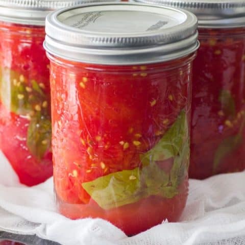 Simple Easy Homemade Canned Tomatoes