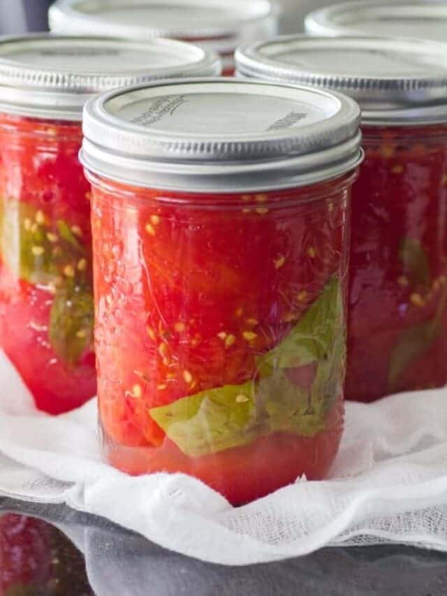 Simple Easy Homemade Canned Tomatoes