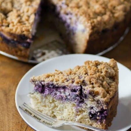 Blueberry Coffee Cream Cheese Cake