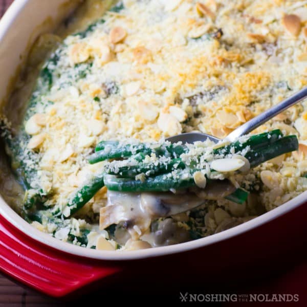 Healthier Lightened Up Green Bean Casserole 