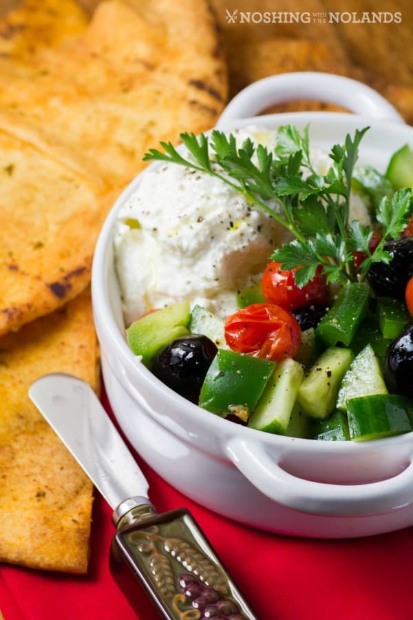 Whipped Feta Blistered Tomatoes Greek Salad Spread