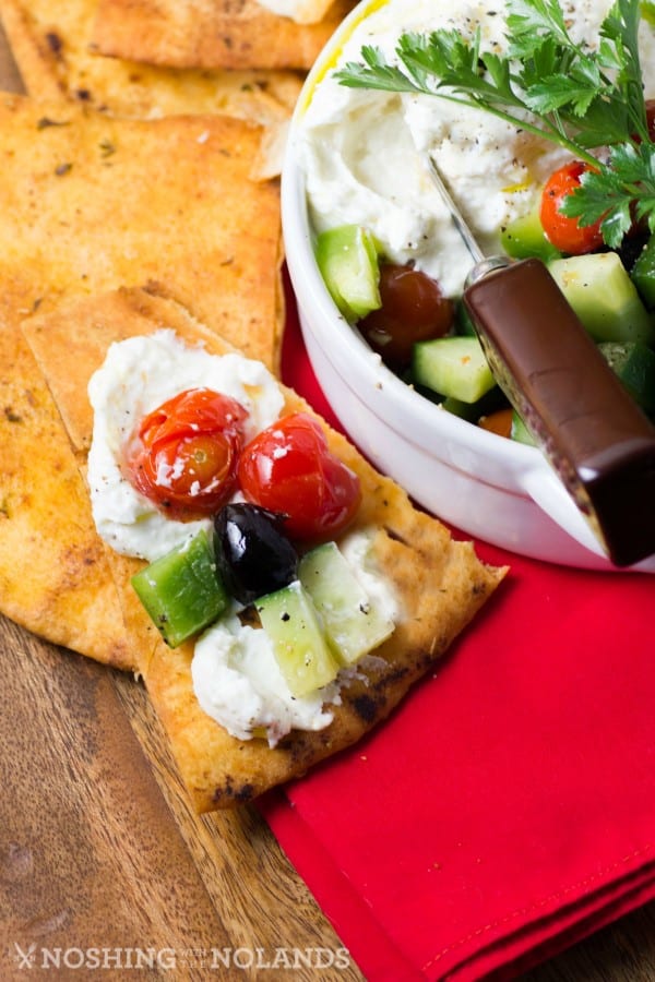 Whipped Feta Blistered Tomatoes Greek Salad Spread