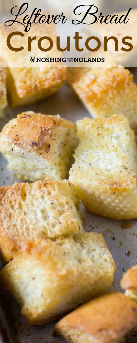 Leftover Bread Croutons