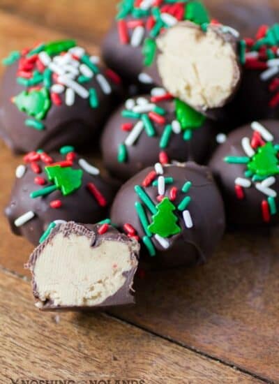 Chocolate Peanut Butter Balls hero.