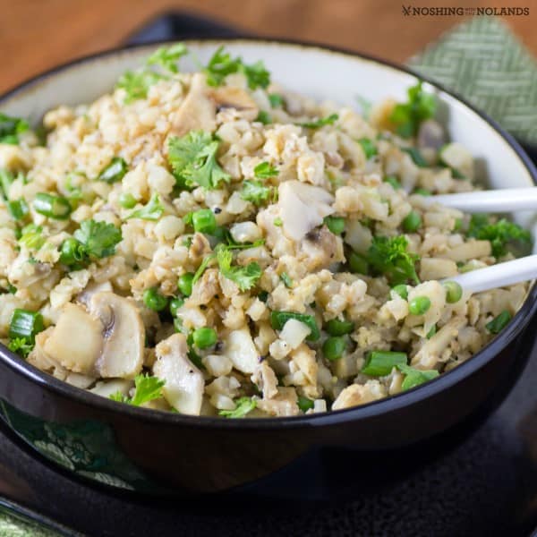 Mushroom Cauliflower "Fried Rice"