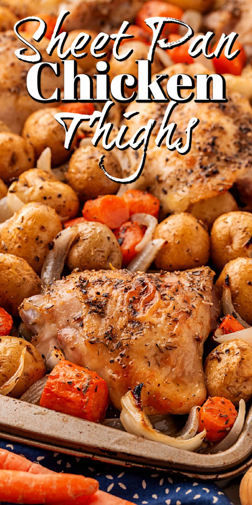 Roasted Sheet Pan Chicken Thighs Pin.