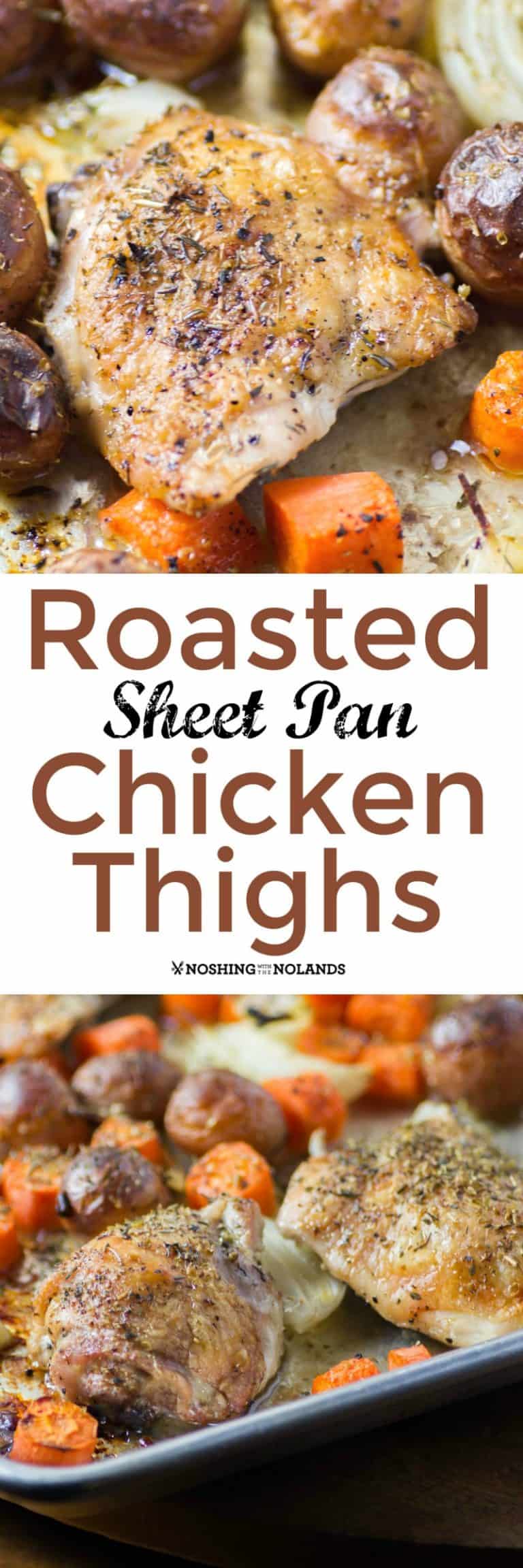 Roasted Sheet Pan Chicken Thighs are simple to make yet scrumptious