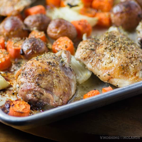 Roasted Sheet Pan Chicken Thighs Are Simple To Make Yet Scrumptious