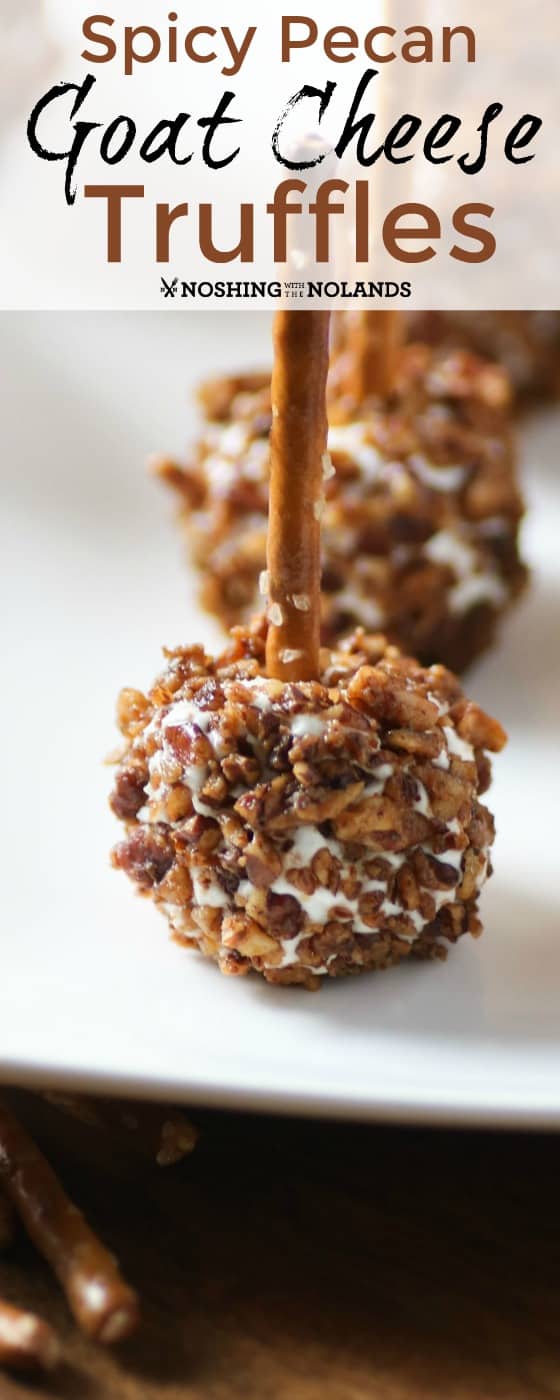 Spicy Pecan Goat Cheese Truffles