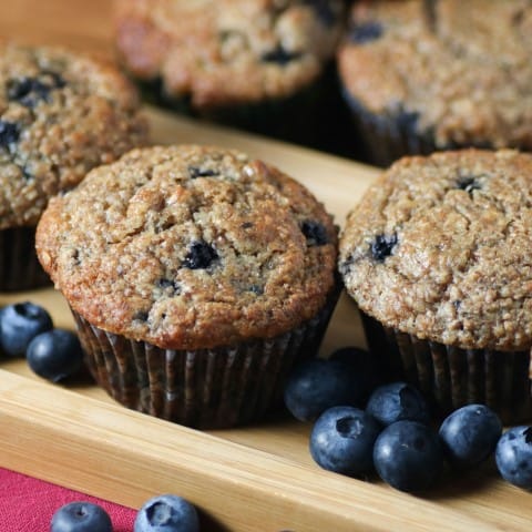 Blueberry Banana Bran Muffins - Noshing With the Nolands