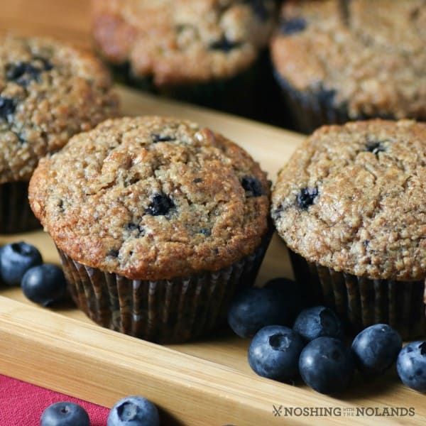 Blueberry Banana Bran Muffins