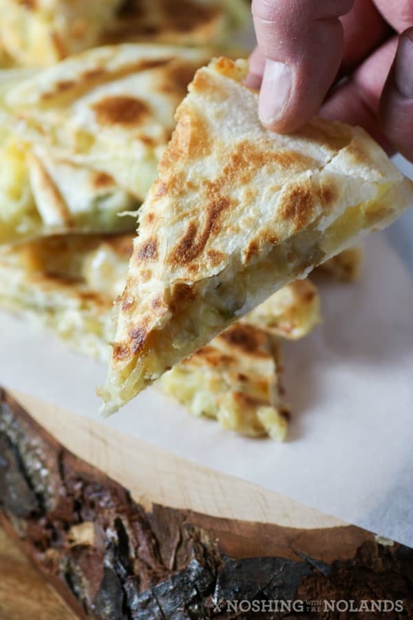 Jalapeno Pierogi Quesadillas