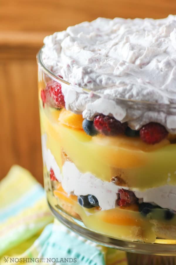 Lemon Berry Peach Trifle