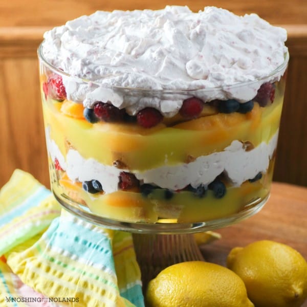 Lemon Berry Peach Trifle